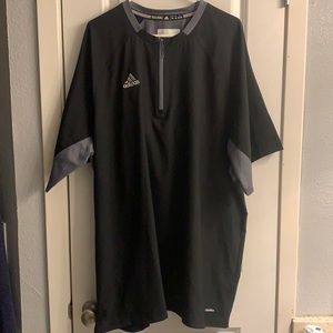 Men’s Adidas Climalite Pullover Black & Grey